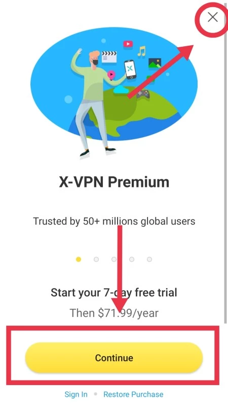 x-vpn how to use