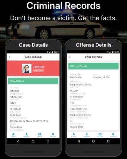crime record truthfinder app