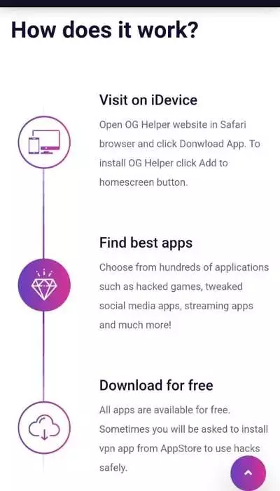 how does OG helper app work ios