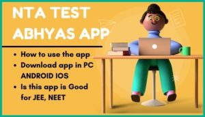 what is nta test abhyas app