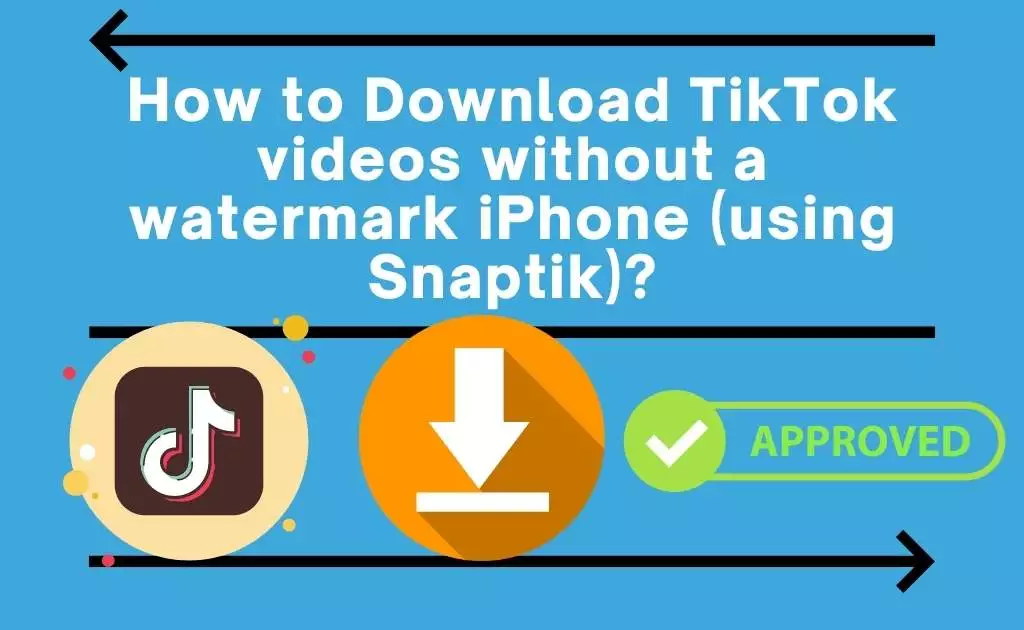 How to Download TikTok videos without a watermark iPhone
