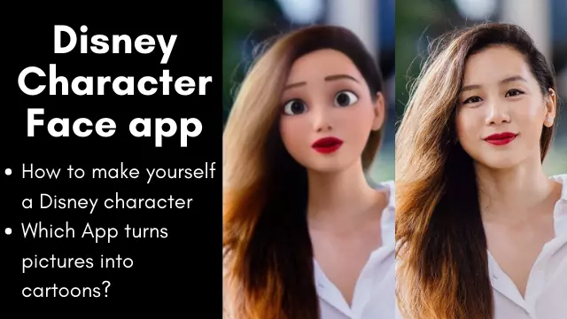 Disney Character Face app