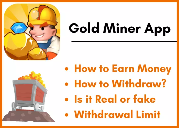 How to Earn & Withdraw Money Gold Miner Mania App?