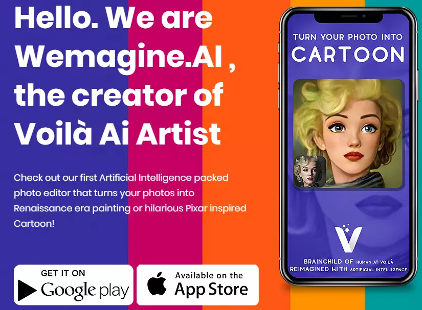 Wemagine AI LLP App | How to turn yourself into a cartoon character?