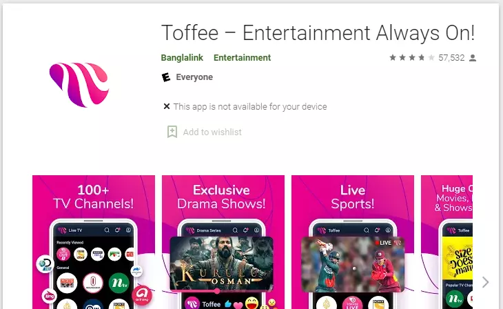 toffee app download for android, pc, smart tv