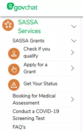 how to govchat sassa grants apply registration