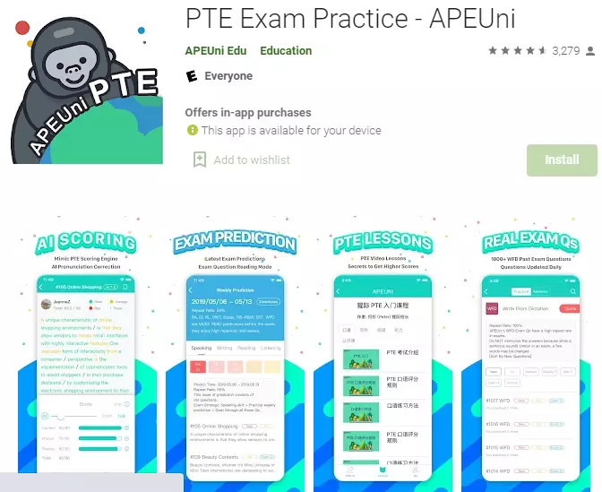 apeuni app pte exam practice