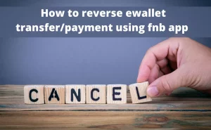 How to reverse ewallet transfer/payment on FNB app in South Africa [2022]