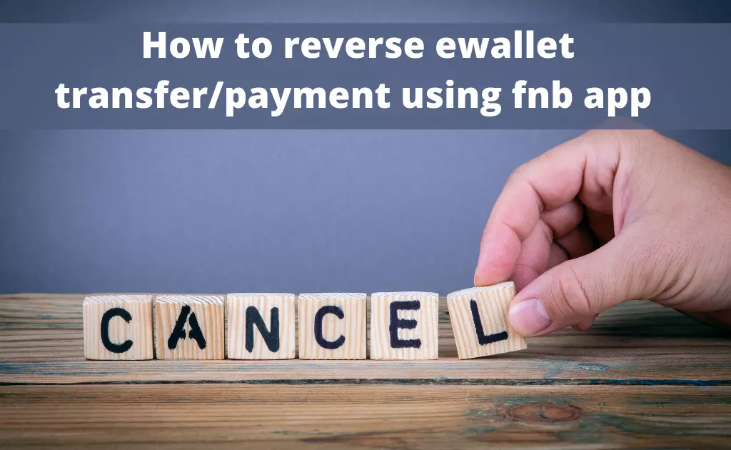 reverse ewallet transfer using fnb app