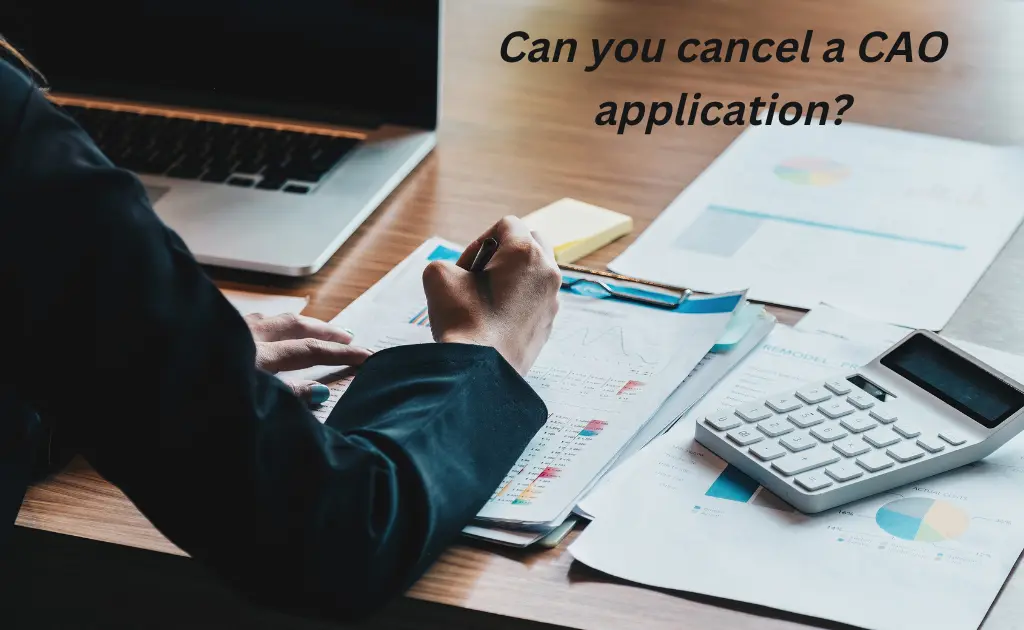 cancel CAO application
