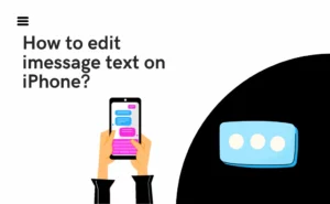 How to edit iMessage texts, avatar, bitmoji, photos?