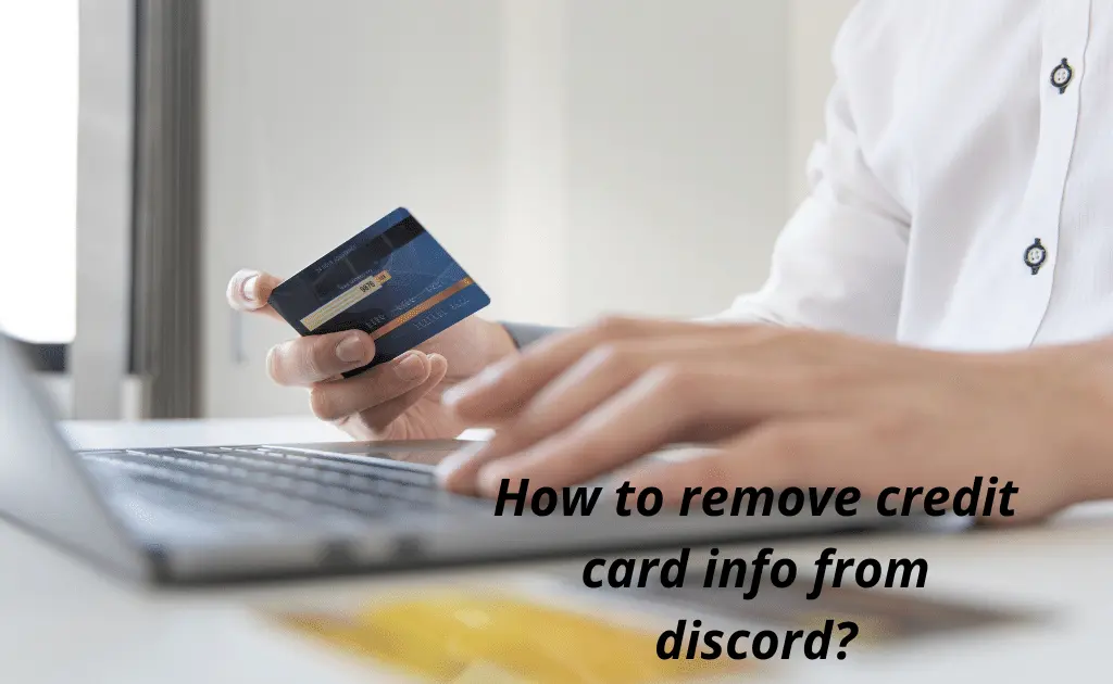 remove credit card info