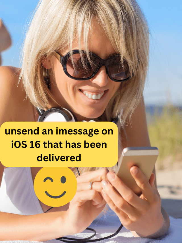 unsend an imessage on iPhone