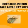 Does Burlington take Apple Pay