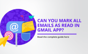 mark all emails as read in the Gmail app