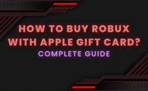 Robux with an apple gift card