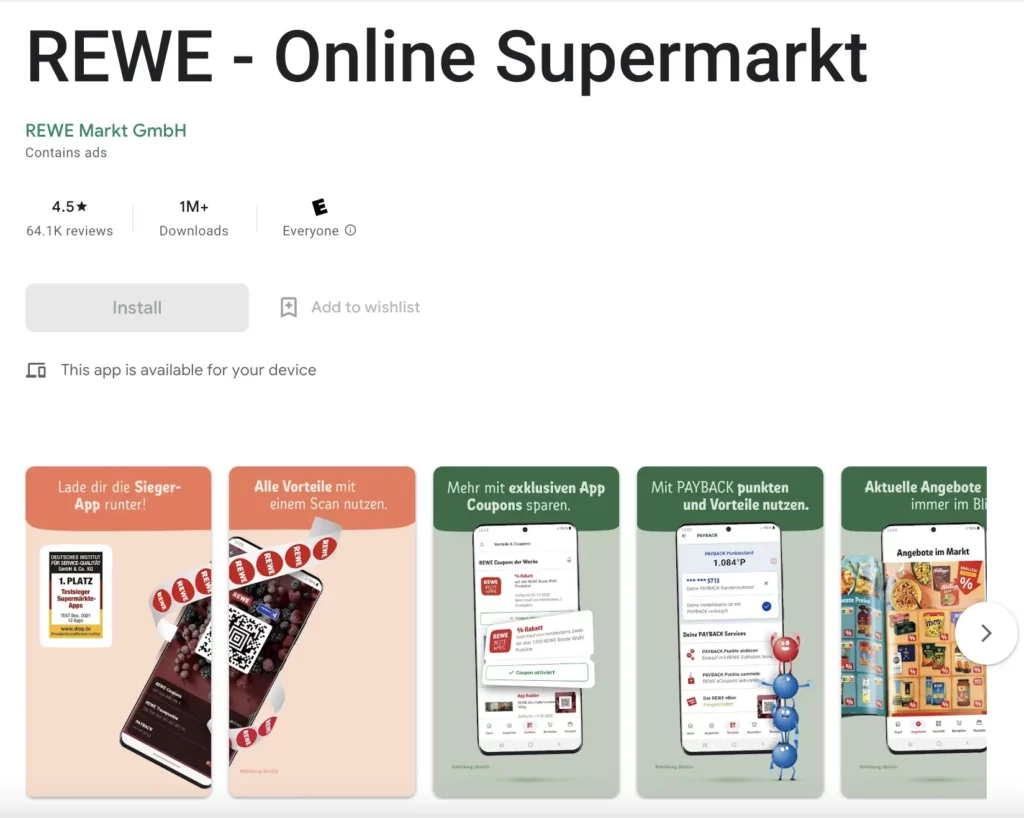 rewe app android