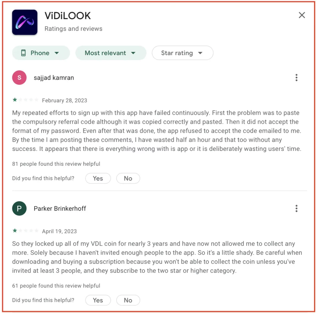 vidilook reviews